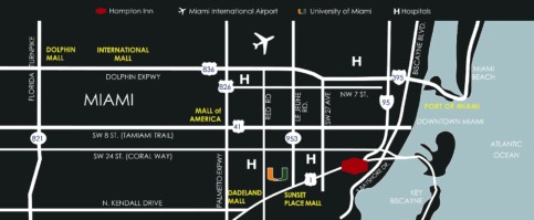 Hampton Inn by Hilton Coconut Grove - Hicg Map 